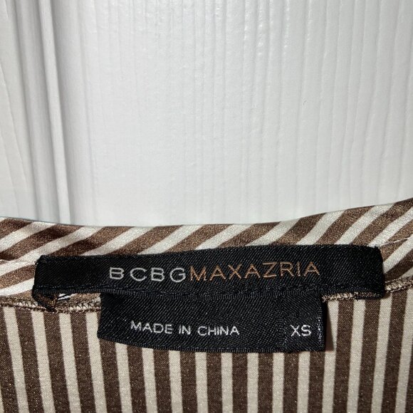 BCBGMaxAzria: Flowy striped multicolored blouse (size XS) - Picture 4 of 6